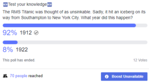 Facebook poll